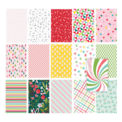Pretty Little Studio - Candy Cane Collection - Paper Pack - 6 x 9 Single Sided - Main