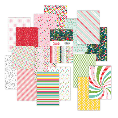 Pretty Little Studio - Candy Cane Collection - Paper Pack - 6 x 9 Single Sided - Main