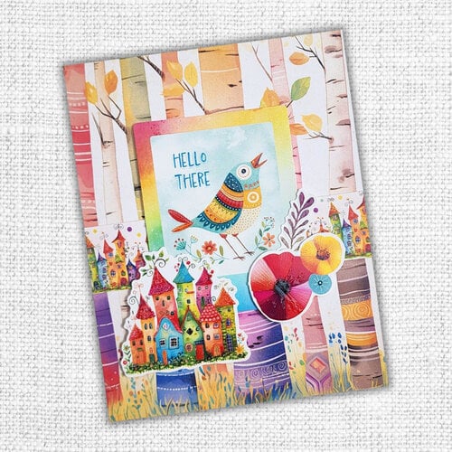 Paper Rose - Rainbow Village Collection - Embossed Die Cuts 5 Paper Rose - Rainbow Village Collection - Embossed Die Cuts
