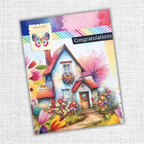 Paper Rose - Rainbow Village Collection - Embossed Die Cuts 8 Paper Rose - Rainbow Village Collection - Embossed Die Cuts