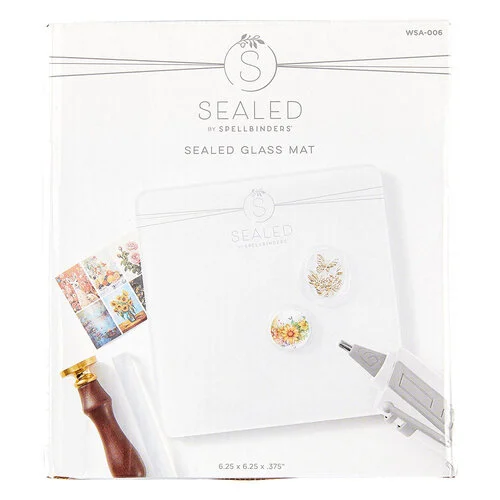 Spellbinders - Clear Seal Maker Tool Collection - Wax Seal Accessories - Sealed Glass Mat