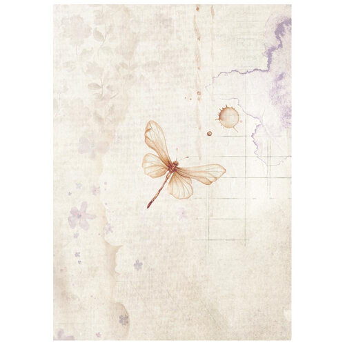 Stamperia - Quiet Days Collection - A6 Rice Paper - 8 Pack - Backgrounds 5 Stamperia - Quiet Days Collection - A6 Rice Paper - 8 Pack - Backgrounds