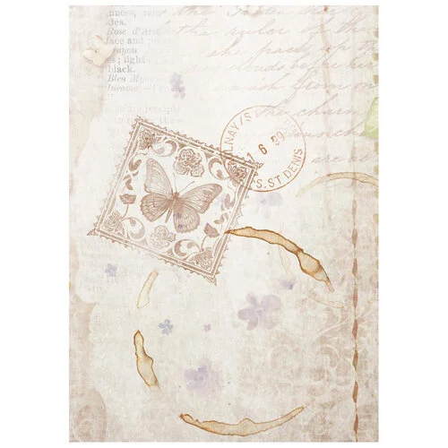 Stamperia - Quiet Days Collection - A6 Rice Paper - 8 Pack - Backgrounds 6 Stamperia - Quiet Days Collection - A6 Rice Paper - 8 Pack - Backgrounds