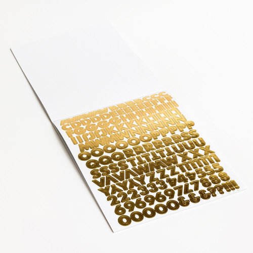 Everett Rd - Valentine Collection - Stickers - Alpha - Gold