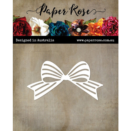 Paper Rose - Dies - Striped Bow - Small 1 Paper Rose - Dies - Striped Bow - Small