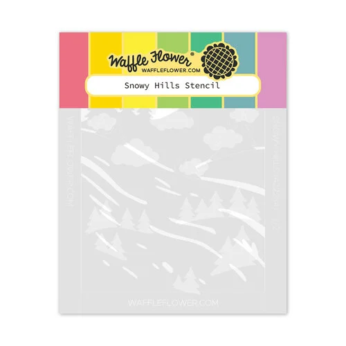 Waffle Flower Crafts - Stencils - Snowy Hills
