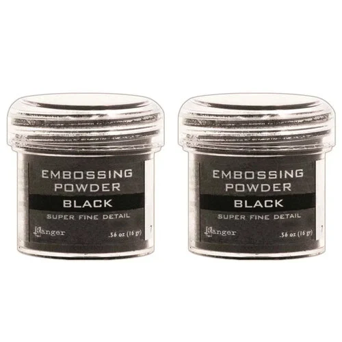 Ranger Ink - Basics Embossing Powder - Super Fine - Black - 2 Pack