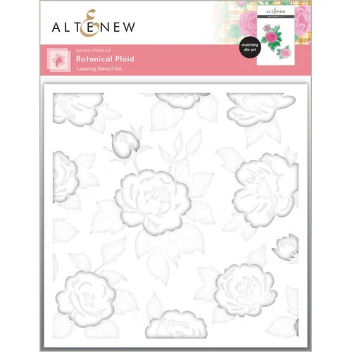 Altenew - Layering Stencils - Botanical Plaid