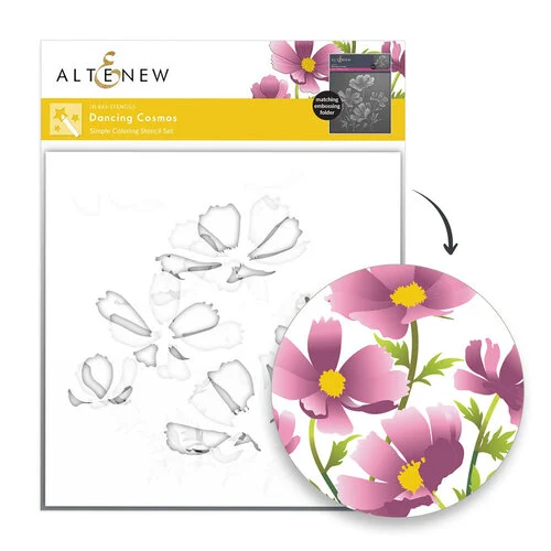 Altenew - Simple Coloring Stencils - Dancing Cosmos