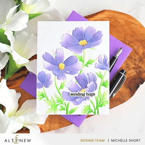 Altenew - Simple Coloring Stencils - Dancing Cosmos