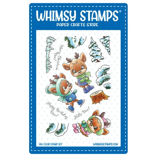 Whimsy Stamps - Clear Photopolymer Stamps - Hello Deer