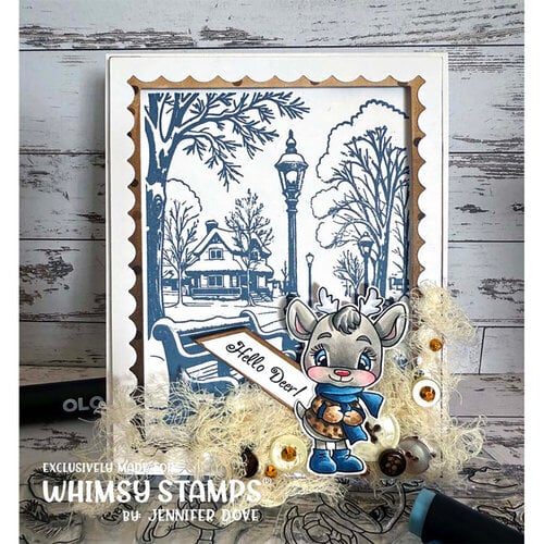Whimsy Stamps - Clear Photopolymer Stamps - Hello Deer
