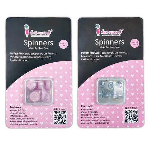 Dress My Craft - Spinners - Pink and Transparent Bundle 1 Dress My Craft - Spinners - Pink and Transparent Bundle
