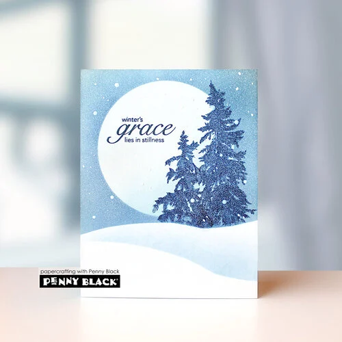 Penny Black - Clear Photopolymer Stamps - Winter Trees