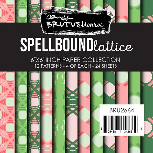 Brutus Monroe - Bubbles and Broomstick Collection - 6 x 6 Paper Pack - Spellbound Lattice