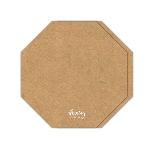 Mintay Papers - Octagon Card Base - Kraft 1 Mintay Papers - Octagon Card Base - Kraft