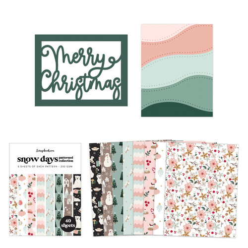 Scrapbook.com - Merry Christmas Bundle - Dies and Paper 1 Scrapbook.com - Merry Christmas Bundle - Dies and Paper