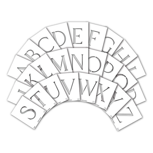 LDRS Creative - Untamed And Unfiltered Collection - Stencils - Alpha