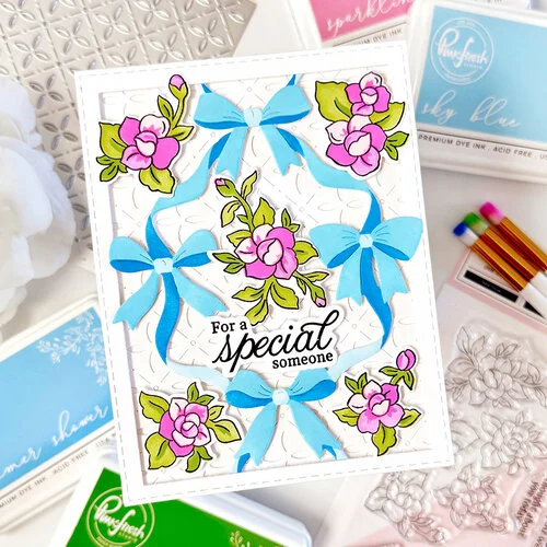 Pinkfresh Studio - Delicate Details Collection - Dies - Ribbon Splendor