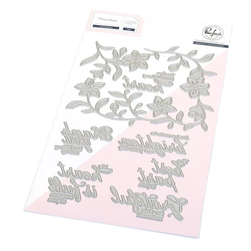 Pinkfresh Studio - Delicate Details Collection - Press Plates - Lush Elegance 1 Pinkfresh Studio - Delicate Details Collection - Press Plates - Lush Elegance