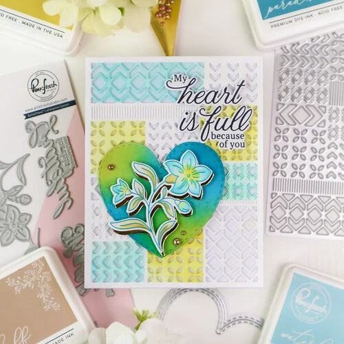 Pinkfresh Studio - Delicate Details Collection - Press Plates - Lush Elegance 8 Pinkfresh Studio - Delicate Details Collection - Press Plates - Lush Elegance