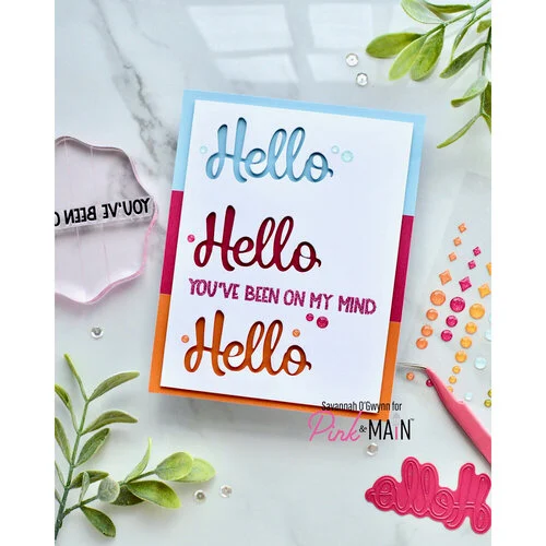 Pink and Main - Dies - Horizontal Step Card Dies 11 Pink and Main - Dies - Horizontal Step Card Dies