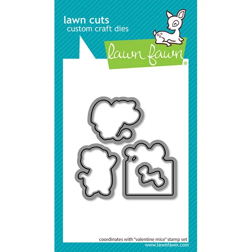 Lawn Fawn - Lawn Cuts - Dies - Valentine Mice 1 Lawn Fawn - Lawn Cuts - Dies - Valentine Mice