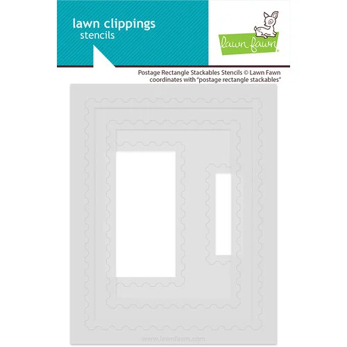 Lawn Fawn - Stencils - Postage Rectangle Stackables 1 Lawn Fawn - Stencils - Postage Rectangle Stackables