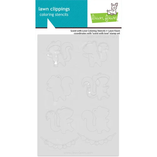 Lawn Fawn - Coloring Stencils - Scent With Love 1 Lawn Fawn - Coloring Stencils - Scent With Love
