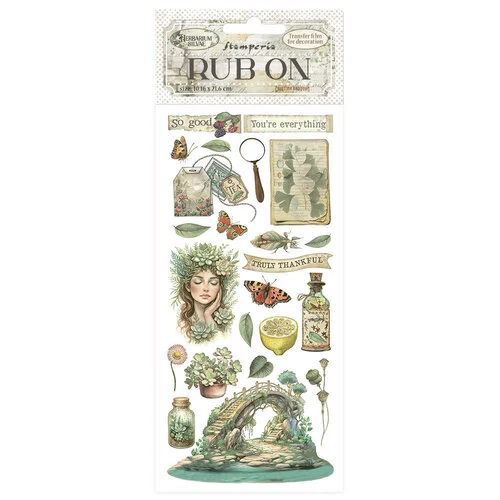 Stamperia - Herbarium Silvae Collection - Rub-On Transfers - Bridge