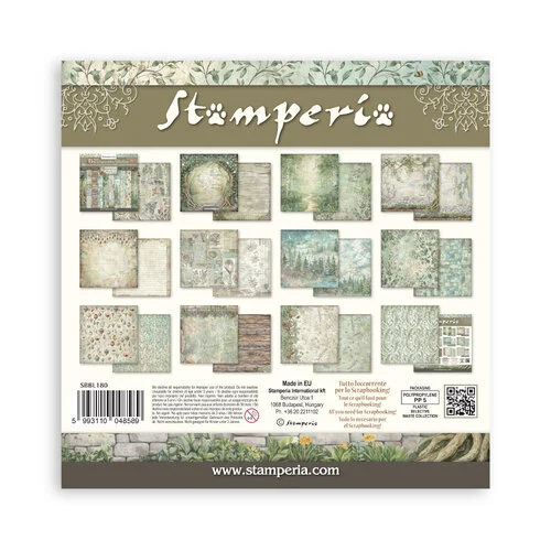 Stamperia - Herbarium Silvae Collection - 12 x 12 Paper Pad - Backgrounds 13 Stamperia - Herbarium Silvae Collection - 12 x 12 Paper Pad - Backgrounds