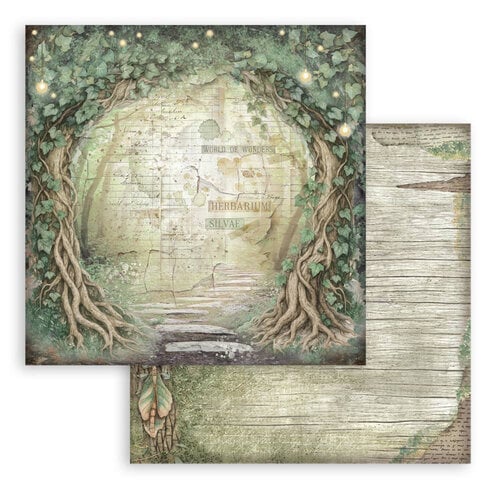 Stamperia - Herbarium Silvae Collection - 12 x 12 Paper Pad - Backgrounds 2 Stamperia - Herbarium Silvae Collection - 12 x 12 Paper Pad - Backgrounds
