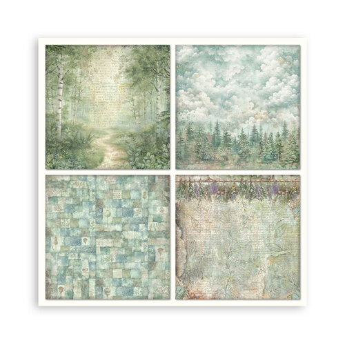 Stamperia - Herbarium Silvae Collection - 8 x 8 Paper Pad - Single Face