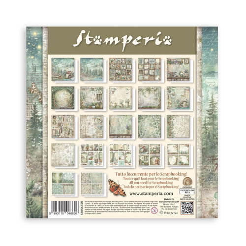 Stamperia - Herbarium Silvae Collection - 8 x 8 Paper Pad - Single Face