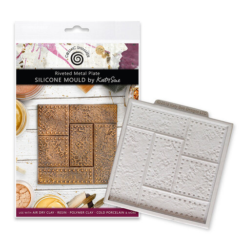 Cosmic Shimmer - Moulds - Riveted Metal Plate 1 Cosmic Shimmer - Moulds - Riveted Metal Plate