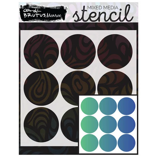 Brutus Monroe - Merry Making Collection - Stencils - Circle Basics 1 Brutus Monroe - Merry Making Collection - Stencils - Circle Basics