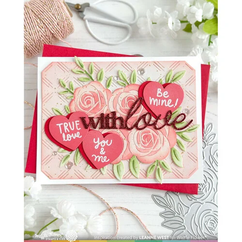 Waffle Flower Crafts - Craft Dies - With Love Word 4 Waffle Flower Crafts - Craft Dies - With Love Word