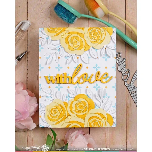 Waffle Flower Crafts - Stencils - Dashed Lattice Hearts 2 Waffle Flower Crafts - Stencils - Dashed Lattice Hearts