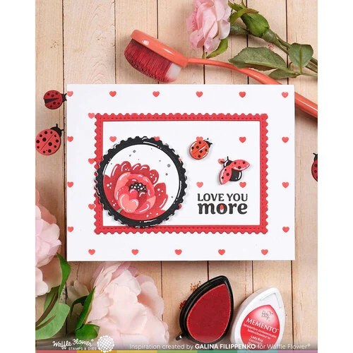 Waffle Flower Crafts - Stencils - Dashed Lattice Hearts 5 Waffle Flower Crafts - Stencils - Dashed Lattice Hearts