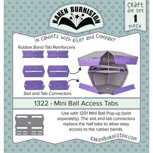 Karen Burniston - Craft Dies - Mini Ball Access Tabs 1 Karen Burniston - Craft Dies - Mini Ball Access Tabs