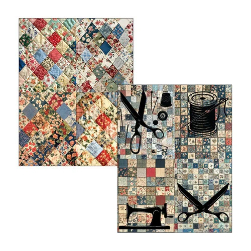 Brutus Monroe - Stitched With Love Collection - DuoFoil Sheets - Fields Of Fabric