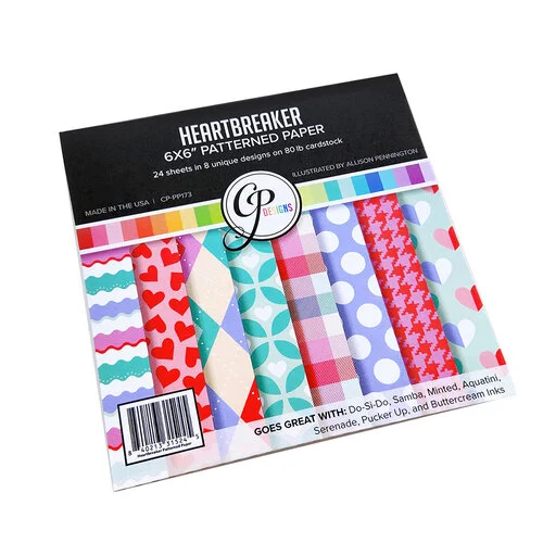 Catherine Pooler Designs - Crush On You Collection - Patterned Paper Pack - Heartbreaker