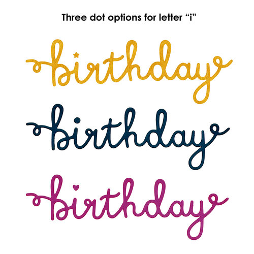 Emily Moore Designs - Dies - Happy Birthday Word - Big and Bold 3 Emily Moore Designs - Dies - Happy Birthday Word - Big and Bold