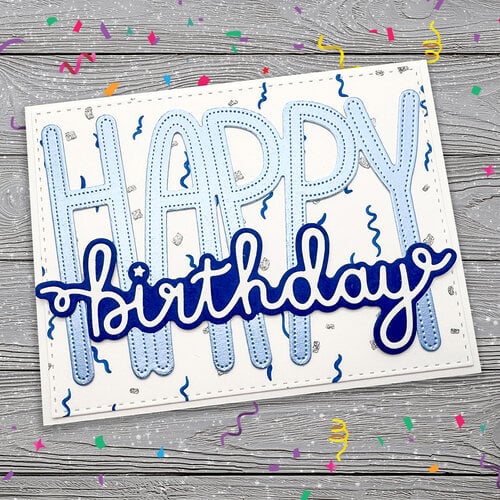 Emily Moore Designs - Dies - Happy Birthday Word - Big and Bold 4 Emily Moore Designs - Dies - Happy Birthday Word - Big and Bold