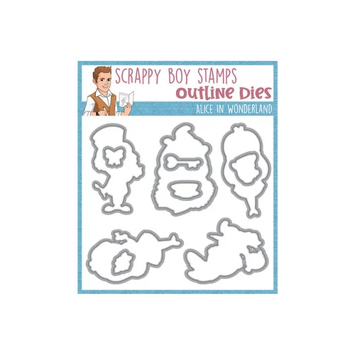 Scrappy Boy Stamps - Dies - Alice In Wonderland