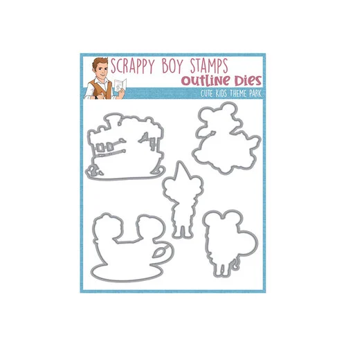 Scrappy Boy Stamps - Dies - Cute Kids Theme Park 1 Scrappy Boy Stamps - Dies - Cute Kids Theme Park
