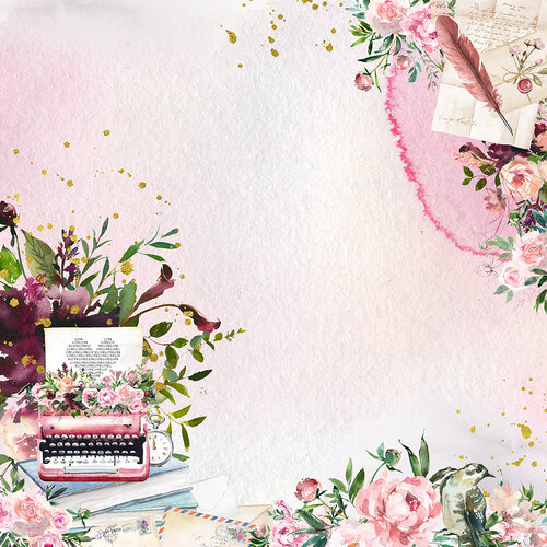 Memory Place - Sending Love Collection - 12 x 12 Double Sided Paper - 01 2 Memory Place - Sending Love Collection - 12 x 12 Double Sided Paper - 01
