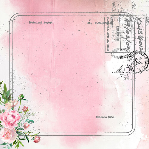 Memory Place - Sending Love Collection - 12 x 12 Double Sided Paper - 04