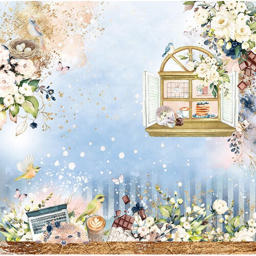 Memory Place - Hello Collection - 12 x 12 Double Sided Paper - 01
