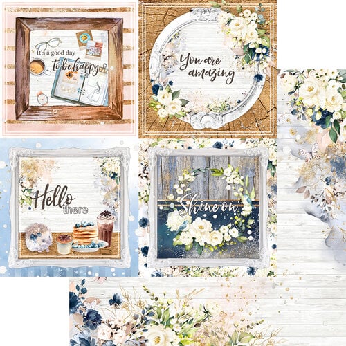 Memory Place - Hello Collection - 12 x 12 Double Sided Paper - 04